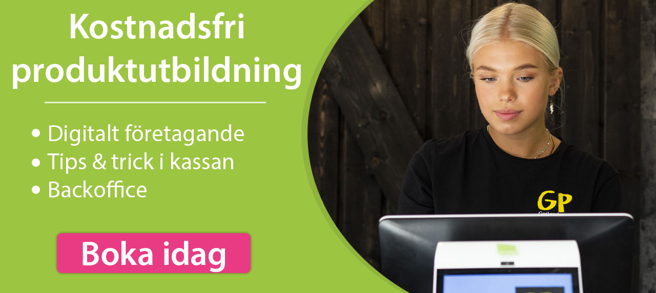 Boka ett möte med en produktexpert för att gå igenom funktioner i ditt kassaregister.